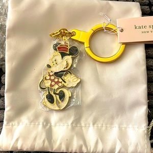 NWT Kate Spade Minnie Mouse Keychain